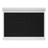 ZLINE Autograph Edition 36-Inch 5.2 Cu. Ft. Paramount Induction Range with 5 Element Cooktop and Electric Convection Oven in Stainless Steel with Polished Nickel Helix Handle and Knob Accents (SINRZ-36-KPN)