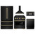 ZLINE 5-Piece Appliance Package - 36-Inch Paramount Dual Fuel Range, Wall Mount Range Hood, 36-Inch French Door Refrigerator, Dishwasher, and 30-Inch Microwave Drawer in Black Stainless Steel with Champagne Bronze Accents