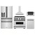 ZLINE 5-Piece Appliance Package - 36-Inch Autograph Edition Gas Range, Wall Mount Range Hood, 36-Inch French Door Refrigerator with Water Dispenser, Dishwasher, and 30-Inch Microwave Drawer in Stainless Steel Matte Black Accents ZLINE 5-Piece Appliance Package - 36-Inch Autograph Edition Gas Range, Wall Mount Range Hood, 36-Inch French Door Refrigerator with Water Dispenser, Dishwasher, and 30-Inch Microwave Drawer in Stainless Steel Matte Black Accents