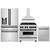 ZLINE 4-Piece Appliance Package - 36-Inch Legacy Autograph Dual Fuel Range, Wall Mount Range Hood, 36-Inch French Door Refrigerator with Water Dispenser, Dishwasher, in Stainless Steel with Matte Black Accents