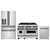 ZLINE 3-Piece Appliance Package - 48-Inch Legacy Autograph Dual Fuel Range, 36-Inch French Door Refrigerator with Water Dispenser, Dishwasher, in Stainless Steel with Matte Black Accents