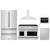 ZLINE 5-Piece Appliance Package - 48-Inch Paramount Gas Range, Wall Mount Range Hood, 36-Inch French Door Refrigerator, Dishwasher, and 24-Inch Microwave Drawer in Stainless Steel