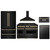 ZLINE 5-Piece Appliance Package - 48-Inch Autograph Edition Gas Range, Wall Mount Range Hood, 36-Inch French Door Refrigerator, Dishwasher, and 30-Inch Microwave Drawer in Black Stainless Steel with Champagne Bronze Accents ZLINE 5-Piece Appliance Package - 48-Inch Autograph Edition Gas Range, Wall Mount Range Hood, 36-Inch French Door Refrigerator, Dishwasher, and 30-Inch Microwave Drawer in Black Stainless Steel with Champagne Bronze Accents