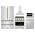 ZLINE 5-Piece Appliance Package - 30-Inch Autograph Induction Range, Wall Mount Range Hood, 36-Inch French Door Refrigerator, Dishwasher, and 30-Inch Microwave Drawer in Stainless Steel with Gold Accents ZLINE 5-Piece Appliance Package - 30-Inch Autograph Induction Range, Wall Mount Range Hood, 36-Inch French Door Refrigerator, Dishwasher, and 30-Inch Microwave Drawer in Stainless Steel with Gold Accents