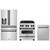 ZLINE 3-Piece Appliance Package - 30-Inch Legacy Autograph Dual Fuel Range, 36-Inch French Door Refrigerator with Water Dispenser, Dishwasher, in Stainless Steel with Matte Black Accents