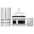 ZLINE 4-Piece Appliance Package - 48-Inch Paramount Dual Fuel Range, Wall Mount Range Hood, 36-Inch French Door Refrigerator, Dishwasher, in Stainless Steel
