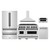 ZLINE 5-Piece Appliance Package - 48-Inch Autograph Edition Gas Range, Wall Mount Range Hood, 36-Inch French Door Refrigerator, Dishwasher, and 30-Inch Microwave Drawer in Stainless Steel Matte Black Accents ZLINE 5-Piece Appliance Package - 48-Inch Autograph Edition Gas Range, Wall Mount Range Hood, 36-Inch French Door Refrigerator, Dishwasher, and 30-Inch Microwave Drawer in Stainless Steel Matte Black Accents