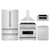 ZLINE 5-Piece Appliance Package - 36-Inch Classic Dual Fuel Range, Wall Mount Range Hood, 36-Inch French Door Refrigerator, Dishwasher, and 30-Inch Microwave Drawer in Stainless Steel