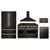 ZLINE 5-Piece Appliance Package - 48-Inch Autograph Edition Dual Fuel Range, Wall Mount Range Hood, 36-Inch French Door Refrigerator, Dishwasher, and 30-Inch Microwave Drawer in Black Stainless Steel with Gold Accents ZLINE 5-Piece Appliance Package - 48-Inch Autograph Edition Dual Fuel Range, Wall Mount Range Hood, 36-Inch French Door Refrigerator, Dishwasher, and 30-Inch Microwave Drawer in Black Stainless Steel with Gold Accents