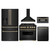 ZLINE 5-Piece Appliance Package - 36-Inch Autograph Edition Dual Fuel Range, Wall Mount Range Hood, 36-Inch French Door Refrigerator with Water Dispenser, Dishwasher, and 30-Inch Microwave Drawer in Black Stainless Steel with Champagne Bronze Accents ZLINE 5-Piece Appliance Package - 36-Inch Autograph Edition Dual Fuel Range, Wall Mount Range Hood, 36-Inch French Door Refrigerator with Water Dispenser, Dishwasher, and 30-Inch Microwave Drawer in Black Stainless Steel with Champagne Bronze Accents