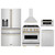 ZLINE 5-Piece Appliance Package - 30-Inch Autograph Edition Gas Range, Wall Mount Range Hood, 36-Inch French Door Refrigerator with Water Dispenser, Dishwasher, and 30-Inch Microwave Drawer in Stainless Steel with Gold Accents ZLINE 5-Piece Appliance Package - 30-Inch Autograph Edition Gas Range, Wall Mount Range Hood, 36-Inch French Door Refrigerator with Water Dispenser, Dishwasher, and 30-Inch Microwave Drawer in Stainless Steel with Gold Accents