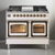 ILVE Nostalgie II Noblesse 40" Dual Fuel Freestanding Range with 9 Sealed Burners + Griddle Triple Glass Door - UND40FNMP ILVE Nostalgie II Noblesse 40" Dual Fuel Freestanding Range with 9 Sealed Burners + Griddle Triple Glass Door - UND40FNMP