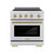 ZLINE 30-Inch, 4.2 Cu. Ft. Paramount Induction Range with 4 Element Cooktop and Electric Convection Oven in Satin Stainless Steel with Champagne Bronze Accents (SINRSZ-30-CB) ZLINE 30-Inch, 4.2 Cu. Ft. Paramount Induction Range with 4 Element Cooktop and Electric Convection Oven in Satin Stainless Steel with Champagne Bronze Accents (SINRSZ-30-CB)