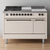 ILVE Nostalgie II 48" Dual Fuel Range with 5 Sealed Burners + Griddle + French Top Solid Door - UP48FSQNMP ILVE Nostalgie II 48" Dual Fuel Range with 5 Sealed Burners + Griddle + French Top Solid Door - UP48FSQNMP