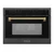 ZLINE Autograph 24-Inch Microwave Oven in Black Stainless Steel and Polished Gold Helix Handle (MWOZ-24-BS-KG)