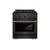 ZLINE Designer 30-Inch 4.2 Cu. Ft. Dual Fuel Range with 4 Burner DuoPro Cooktop in Black Satin with Black and Champagne Bronze Handle (PSDRBSZ-30-MBCB) ZLINE Designer 30-Inch 4.2 Cu. Ft. Dual Fuel Range with 4 Burner DuoPro Cooktop in Black Satin with Black and Champagne Bronze Handle (PSDRBSZ-30-MBCB)