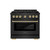 ZLINE Autograph Edition 36-Inch 5.2 cu. ft. Paramount Dual Fuel Range with 6 Burner DuoPro™ Cooktop and Electric Convection Oven in Black Stainless Steel and Polished Gold Accents (PSDRBZ-36-G) ZLINE Autograph Edition 36-Inch 5.2 cu. ft. Paramount Dual Fuel Range with 6 Burner DuoPro™ Cooktop and Electric Convection Oven in Black Stainless Steel and Polished Gold Accents (PSDRBZ-36-G)