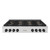 ZLINE Autograph Edition 48-Inch Paramount Gas Rangetop with 8 Burner DuoPro™ Cooktop in Satin Stainless Steel and Matte Black Accents (PSRTSZ-48-MB)
