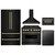 ZLINE 5-Piece Appliance Package - 36-Inch Dual Fuel Range, Hood, Refrigerator, Dishwasher, and Microwave Drawer in Black Stainless Steel with Champagne Bronze Accents ZLINE 5-Piece Appliance Package - 36-Inch Dual Fuel Range, Hood, Refrigerator, Dishwasher, and Microwave Drawer in Black Stainless Steel with Champagne Bronze Accents