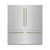 ZLINE Autograph 72-Inch Built-In Refrigerator w/ Gray Interior and Champagne Bronze Helix Handles (GRBITZ-30472KCB)