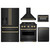 ZLINE 5-Piece Appliance Package - 30-Inch Dual Fuel Range, Hood, Refrigerator with Water Dispenser, Dishwasher, and Microwave Drawer in Black Stainless Steel with Champagne Bronze Accents ZLINE 5-Piece Appliance Package - 30-Inch Dual Fuel Range, Hood, Refrigerator with Water Dispenser, Dishwasher, and Microwave Drawer in Black Stainless Steel with Champagne Bronze Accents