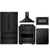 ZLINE 5-Piece Appliance Package - 30-Inch Dual Fuel Range, Hood, Refrigerator, Dishwasher, and Microwave Drawer in Black Stainless Steel