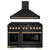 ZLINE Autograph Edition 2-Piece Appliance Package - 48-Inch Gas Range & Wall Mounted Range Hood in Black Stainless Steel with Gold Trim (2AKPR-SGRBRH48-G)