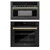ZLINE Autograph Edition 2-Piece Appliance Package - 30-Inch Single Wall Oven with Self-Clean and 30-inch Built-In Microwave Oven in Black Stainless Steel with Gold Trim ZLINE Autograph Edition 2-Piece Appliance Package - 30-Inch Single Wall Oven with Self-Clean and 30-inch Built-In Microwave Oven in Black Stainless Steel with Gold Trim