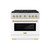 ZLINE Autograph Edition 36-Inch 5.2 cu. ft. Paramount Dual Fuel Range with 6 Burner DuoPro™ Cooktop and Electric Convection Oven with White Matte Door and Champagne Bronze Accents (PSDRZ-WM-36-CB)