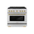 ZLINE Autograph 36-Inch Paramount Gas Range in Stainless Steel with Champagne Bronze Helix Handle (SGRZ-36-KCB) ZLINE Autograph 36-Inch Paramount Gas Range in Stainless Steel with Champagne Bronze Helix Handle (SGRZ-36-KCB)