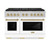 ZLINE Autograph Edition 48-Inch 6.7 cu. ft. Paramount Gas Range with 8 Burner DuoPro™ Cooktop and Dual Ovens in Satin Stainless Steel with White Matte Doors and Champagne Bronze Accents (PSGRSZ-WM-48-CB) ZLINE Autograph Edition 48-Inch 6.7 cu. ft. Paramount Gas Range with 8 Burner DuoPro™ Cooktop and Dual Ovens in Satin Stainless Steel with White Matte Doors and Champagne Bronze Accents (PSGRSZ-WM-48-CB)