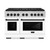 ZLINE Autograph Edition 48-Inch 6.7 cu. ft. Paramount Dual Fuel Range with 8 Burner DuoPro™ Cooktop and Dual Ovens in Satin Stainless Steel with White Matte Doors and Matte Black Accents (PSDRSZ-WM-48-MB) ZLINE Autograph Edition 48-Inch 6.7 cu. ft. Paramount Dual Fuel Range with 8 Burner DuoPro™ Cooktop and Dual Ovens in Satin Stainless Steel with White Matte Doors and Matte Black Accents (PSDRSZ-WM-48-MB)