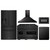 ZLINE 5-Piece Appliance Package - 48-Inch Dual Fuel Range, Hood, Refrigerator with Water Dispenser, Dishwasher, and Microwave Drawer in Black Stainless Steel ZLINE 5-Piece Appliance Package - 48-Inch Dual Fuel Range, Hood, Refrigerator with Water Dispenser, Dishwasher, and Microwave Drawer in Black Stainless Steel