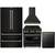 ZLINE Autograph Edition 4-Piece Appliance Package - 30-Inch Dual Fuel Range, Refrigerator, Wall Mounted Range Hood, and 24-Inch Tall Tub Dishwasher in Black Stainless Steel with Champagne Bronze Trim (4AKPR-RABRHDWV30-CB) ZLINE Autograph Edition 4-Piece Appliance Package - 30-Inch Dual Fuel Range, Refrigerator, Wall Mounted Range Hood, and 24-Inch Tall Tub Dishwasher in Black Stainless Steel with Champagne Bronze Trim (4AKPR-RABRHDWV30-CB)