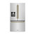 ZLINE Autograph 36-Inch Standard-Depth French Door Refigerator with External Water Dispenser & Dual Ice Maker in Stainless Steel with Gold Helix Handles (RSMZ-W-36-KG)