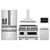 ZLINE 5-Piece Appliance Package - 48-Inch Gas Range, Hood, Refrigerator with Water Dispenser, Dishwasher, and Microwave Drawer in Stainless Steel with Matte Black Accents ZLINE 5-Piece Appliance Package - 48-Inch Gas Range, Hood, Refrigerator with Water Dispenser, Dishwasher, and Microwave Drawer in Stainless Steel with Matte Black Accents