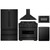 ZLINE 5-Piece Appliance Package - 36-Inch Dual Fuel Range, Hood, Refrigerator, Dishwasher, and Microwave Drawer in Black Stainless Steel