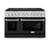 ZLINE 48-Inch 6.7 cu. ft. Paramount Gas Range with 8 Burner DuoPro™ Cooktop and Dual Ovens in Satin Stainless Steel with Black Matte Doors (PSGRS-BLM-48) ZLINE 48-Inch 6.7 cu. ft. Paramount Gas Range with 8 Burner DuoPro™ Cooktop and Dual Ovens in Satin Stainless Steel with Black Matte Doors (PSGRS-BLM-48)