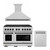 ZLINE 48-Inch Autograph Edition Kitchen Package with Satin Stainless Steel Gas Range, Wall Mount Range Hood and Dishwasher with Matte Black Accents (3AKPR-SGRSRHDWM48-MB)