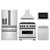 ZLINE 5-Piece Appliance Package - 36-Inch Dual Fuel Range, Hood, Refrigerator with Water Dispenser, Dishwasher, and Microwave Drawer in Stainless Steel with Matte Black Accents ZLINE 5-Piece Appliance Package - 36-Inch Dual Fuel Range, Hood, Refrigerator with Water Dispenser, Dishwasher, and Microwave Drawer in Stainless Steel with Matte Black Accents