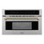 ZLINE Autograph 30-Inch Microwave Oven in Stainless Steel and Champagne Bronze Helix Handle (MWOZ-30-KCB)