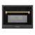 ZLINE Autograph 24-Inch Microwave Oven in Black Stainless Steel and Champagne Bronze Helix Handle (MWOZ-24-BS-KCB)