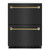 ZLINE Autograph 24-Inch Touchstone Refrigerator Drawer with Black Stainless Steel Doors & Gold Helix Handles (RDSOZ-BS-24-KG) ZLINE Autograph 24-Inch Touchstone Refrigerator Drawer with Black Stainless Steel Doors & Gold Helix Handles (RDSOZ-BS-24-KG)