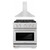 ZLINE 2-Piece Appliance Package - 30-inch Gas Range in Stainless Steel with Satin Stainless Steel Door & Convertible Wall Mount Hood (2KP-SGRSNRH30) ZLINE 2-Piece Appliance Package - 30-inch Gas Range in Stainless Steel with Satin Stainless Steel Door & Convertible Wall Mount Hood (2KP-SGRSNRH30)