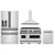ZLINE 4-Piece Appliance Package - 48-Inch Gas Range, Hood, Refrigerator with Water Dispenser, and Dishwasher in Stainless Steel with Matte Black Accents ZLINE 4-Piece Appliance Package - 48-Inch Gas Range, Hood, Refrigerator with Water Dispenser, and Dishwasher in Stainless Steel with Matte Black Accents