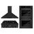ZLINE 3-Piece Appliance Package - 30-Inch Rangetop, Double Wall Oven, and Convertible Wall Mount Range Hood in Black Stainless Steel (3KP-RTBRH30-AWD) ZLINE 3-Piece Appliance Package - 30-Inch Rangetop, Double Wall Oven, and Convertible Wall Mount Range Hood in Black Stainless Steel (3KP-RTBRH30-AWD)