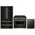 ZLINE 3-Piece Appliance Package - 36-Inch Dual Fuel Range, Refrigerator, and Dishwasher in Black Stainless Steel with Gold Accents ZLINE 3-Piece Appliance Package - 36-Inch Dual Fuel Range, Refrigerator, and Dishwasher in Black Stainless Steel with Gold Accents