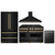 ZLINE 4-Piece Appliance Package - 48-Inch Dual Fuel Range, Hood, Refrigerator, and Dishwasher in Black Stainless Steel with Gold Accents ZLINE 4-Piece Appliance Package - 48-Inch Dual Fuel Range, Hood, Refrigerator, and Dishwasher in Black Stainless Steel with Gold Accents