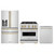 ZLINE 3-Piece Appliance Package - 30-Inch Gas Range, Refrigerator with Water Dispenser, and Dishwasher in Stainless Steel with Champagne Bronze Accents ZLINE 3-Piece Appliance Package - 30-Inch Gas Range, Refrigerator with Water Dispenser, and Dishwasher in Stainless Steel with Champagne Bronze Accents
