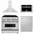 ZLINE 4-Piece Appliance Package - 36-inch Dual Fuel Range, Tall Tub Dishwasher, Microwave Drawer and Premium Hood (4KP-RARH36-MWDWV)